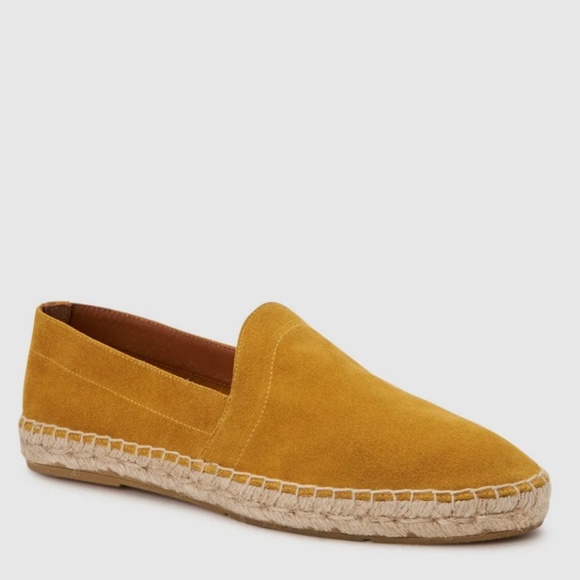 Aquatalia LEO Espadrilles Dark Mustard, size 9M